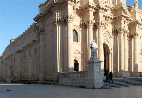 Images of the Cathedral, Siracusa, Sicily--interior and exterior