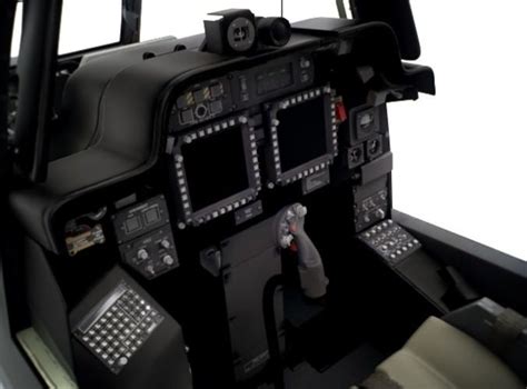 Boeing AH-64D Apache Helicopter Cockpit 3D Model .max .obj .3ds .fbx ...