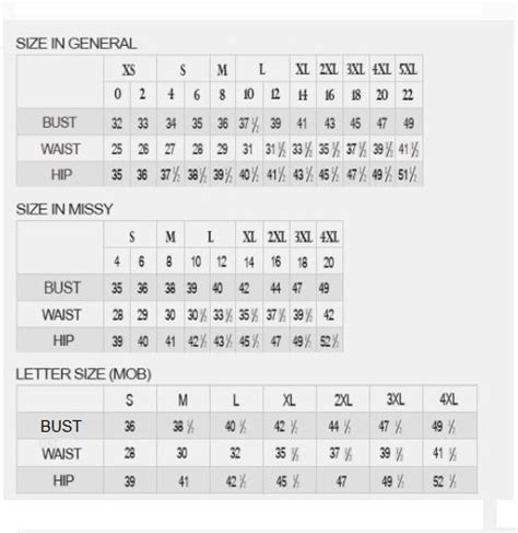 cinderella-size-chart – Galvez Fashions