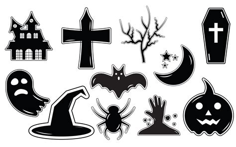 Halloween vector silhouette design 6715232 Vector Art at Vecteezy