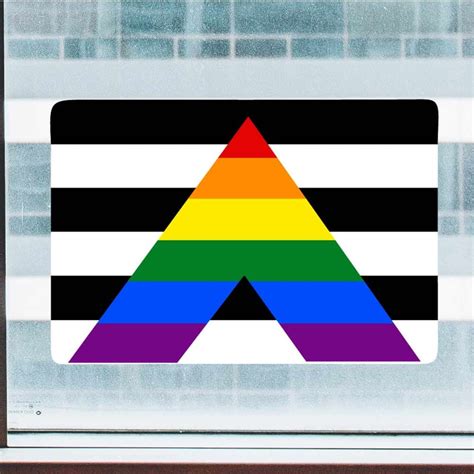 Ally Flag, LGBTQIA Pride Flag Full Color Static Window Cling - Etsy