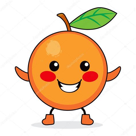 Orange Fruit Cartoon — Stock Vector © Kakigori #14484213