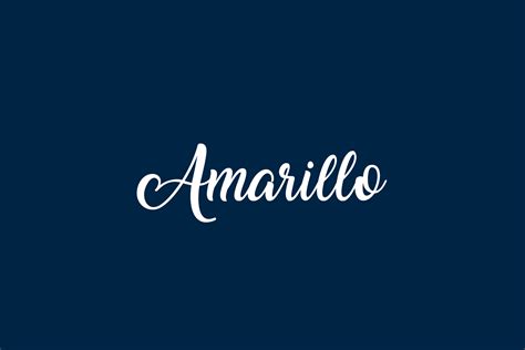 Amarillo | Fonts Shmonts