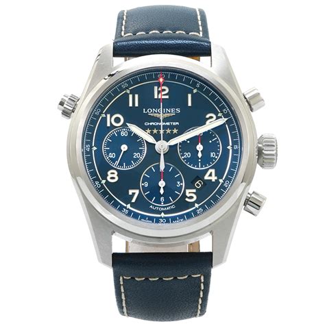 Longines Spirit Chronograph *Blue Dial* - Inventory 4236 - DelrayWatch.com