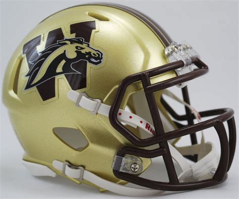 Western Michigan Broncos Ncaa Mini Speed Football Helmet