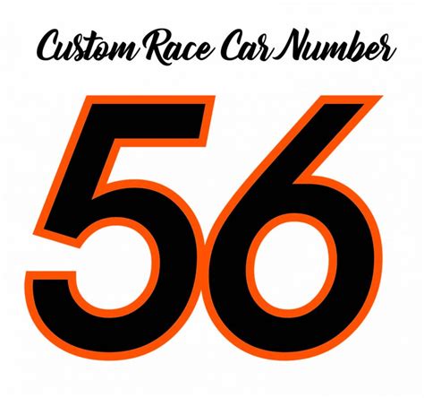 Race Car Number Package, Racing Stickers, Race Number Kit, Racing ...