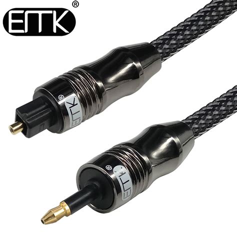 EMK Mini Toslink Cable SPDIF mini Optical Cable toslink 3.5 to Optical Audio Cable 3m 5m 8m 10m ...