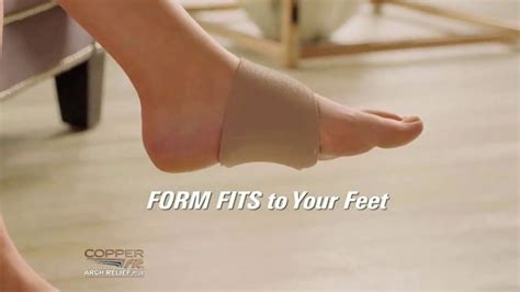 Copper Fit Arch Relief Plus TV Spot, 'Form Fit to Your Feet' - iSpot.tv