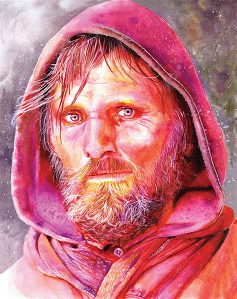 Viggo Mortensen Painting at PaintingValley.com | Explore collection of ...