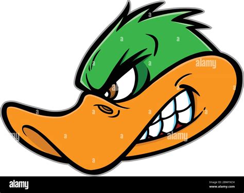 Duck Mascot- A Cartoon Illustration of a Duck Mascot Stock Vector Image ...