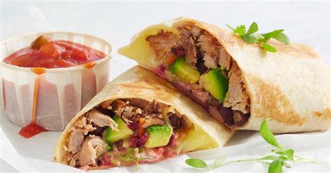 Pulled-pork burrito