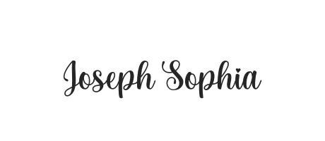 Joseph Sophia Font Character Map