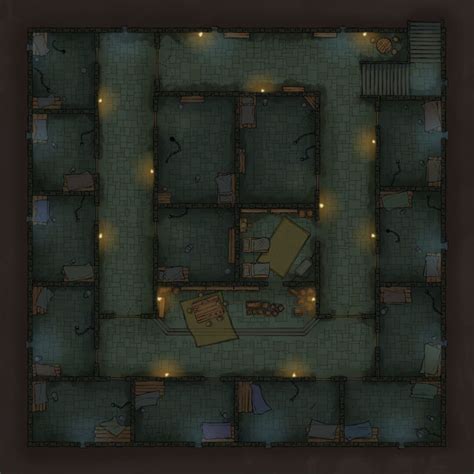 Fortress Prison [Free] | Spellarena Map Atlas | Fantasy map, Dnd world map, Dungeon maps