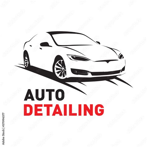 Vector logo for detailing car and tuning Stock Vector | Adobe Stock