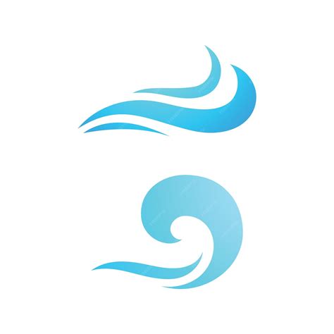 Premium Vector | Ocean wave logo template element vector