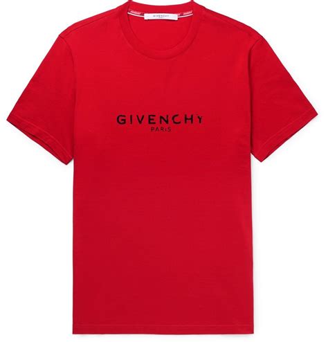 Givenchy - Logo-Print Cotton-Jersey T-Shirt - Men - Red Givenchy