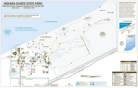 Day Hiking Trails: Maps for Indiana Dunes National Park trails