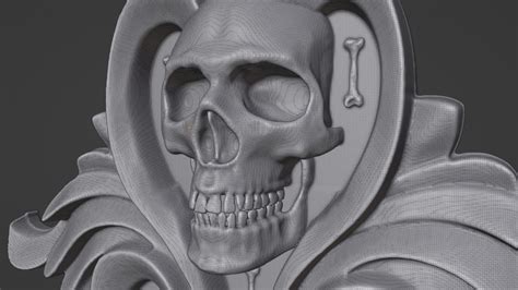 3D Skull And Bones Pendant - TurboSquid 1904132