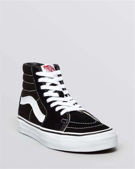 Vans Unisex Sk8 High Top Sneakers in Black | Lyst