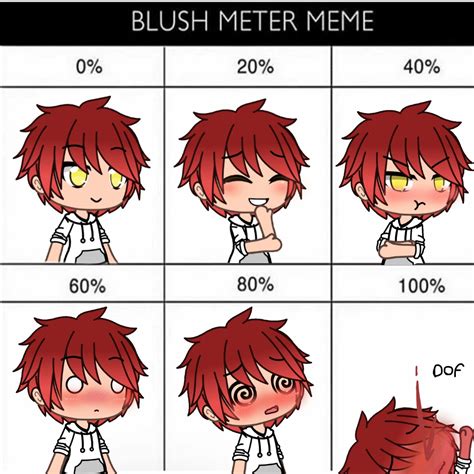 Blush Meter Meme Gacha Life While im working on a bunch of christmas art h