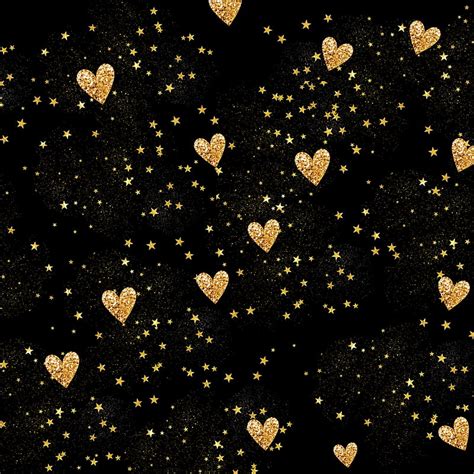 Glitter heart love, black, glitter, gold, heart, holiday, love, night ...