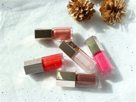 Samantha Jane: Fenty Glossy Posse Mini Gloss Bomb Set Swatches - Fenty ...