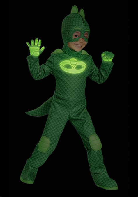 Boys Deluxe PJ Masks Gekko Costume | Kids Halloween Costume