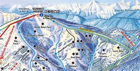 2018 WHITEFISH MOUNTAIN RESORT Ski Map | Etsy