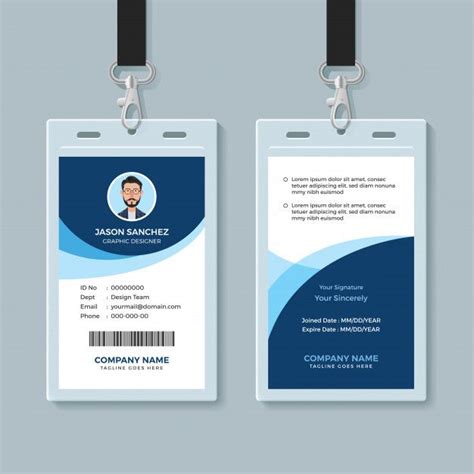 Employee ID Card Design Template