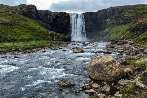 Gufufoss Waterfall In East Iceland