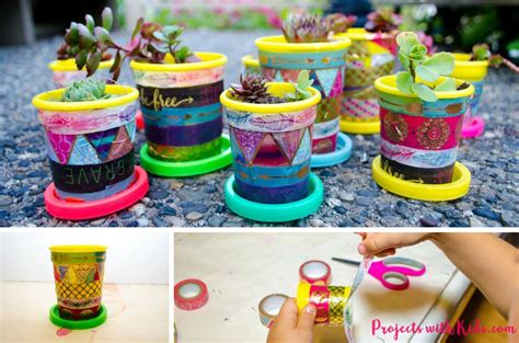 Mini Plant Pots - an Easy Upcycle Craft for Kids | Upcycled crafts, Mini plant pots, Upcycle ...