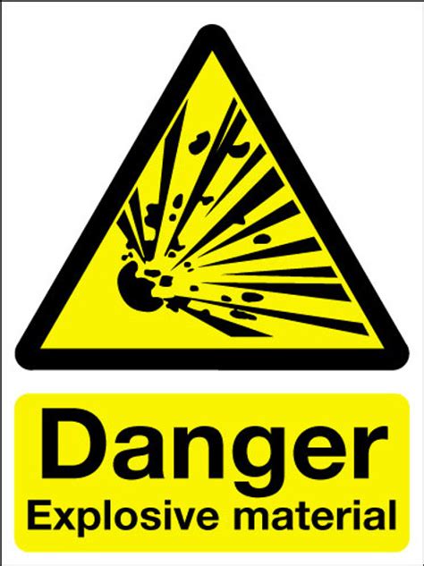 Danger explosive material sign - Signs 2 Safety