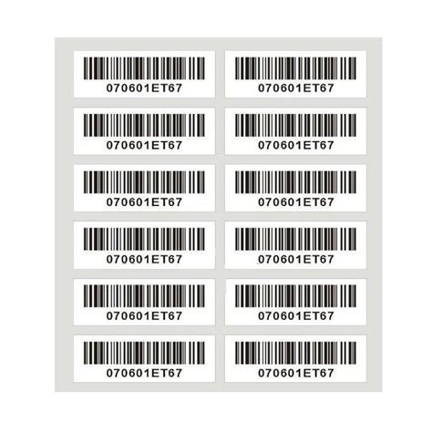 Printable Barcode Sheets