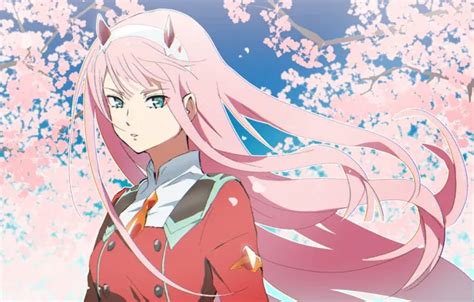 Wallpaper girl, Sakura, Darling in the FranXX, Zero Two images for desktop, section прочее ...