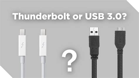 Thunderbolt or USB 3.0? - YouTube