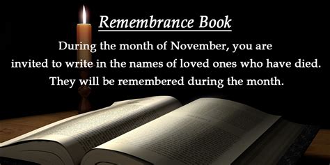 Remembrance Book – Holy Redeemer