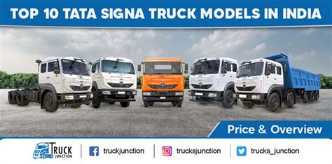 Top 10 Tata Signa Truck Models in India - Price & Overview