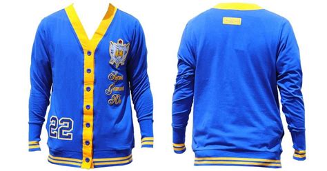 Sigma Gamma Rho Blue Gold Light Cardigan sweater Sigma Gamma Rho sweater S-3X