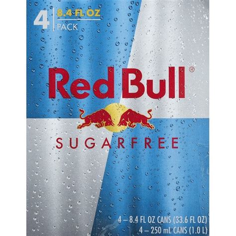 Red Bull Sugar Free - 4 PK (8.4 fl oz) - Instacart