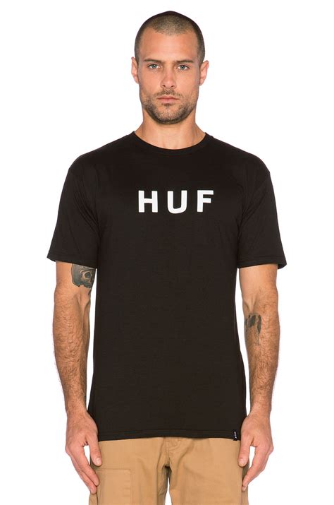 Lyst - Huf Original Logo T-Shirt in Black for Men