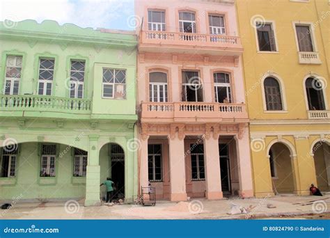 Colorful Cuban houses editorial image. Image of cuban - 80824790