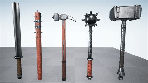 Medieval Melee Weapons by MBillmann in Weapons - UE4 Marketplace