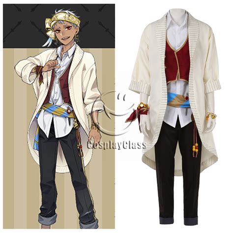 Twisted-Wonderland Scarabia Kalim Al Asim Uniforms Cosplay Costume ...