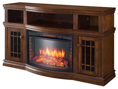 Muskoka Glendon Electric Fireplace Entertainment Center in Burnished ...