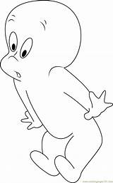 Casper Sweet Ghost Coloring Page  Free Pages sketch template
