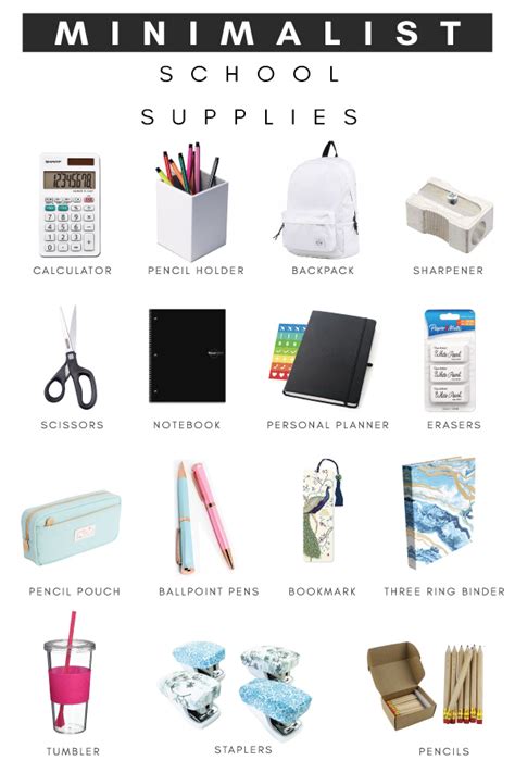 15 Minimalist Back to School Supplies (that you will love)