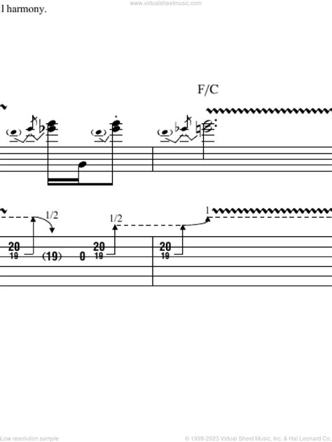 Roll With The Changes sheet music for guitar (tablature) (PDF)