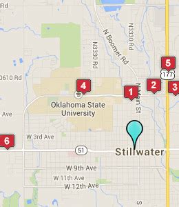 Map of Stillwater, OK hotels