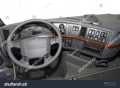 Dashboard View Big Truck Driver Seat Stock Photo (Edit Now) 704703580