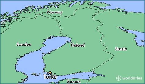 Turku Finland map - Map of turku Finland (Northern Europe - Europe)